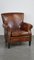 Vintage Brown Leather Lounge Chair 2