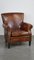 Vintage Brown Leather Lounge Chair, Image 2