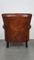 Vintage Brown Leather Lounge Chair, Image 5