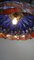 Grandes Lampes à Suspension Style Tiffany Bleues avec Libellules, Set de 2 8