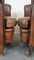 Dark Cognac Leather Club Chairs, Set of 2, Image 11