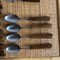 Walnut and Stainless Steel Flatware from Mills Moores, Set of 48 4