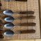 Walnut and Stainless Steel Flatware from Mills Moores, Set of 48, Image 4