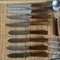 Walnut and Stainless Steel Flatware from Mills Moores, Set of 48, Image 7