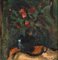 Paul Ackerman, The Red Bouquet, Oil Painting on Paper, Mid-20th Century, Framed, Image 2