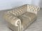 Chesterfield Two-Seater Sofa in Beige, Image 3