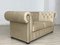 Chesterfield Two-Seater Sofa in Beige, Image 2