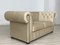 Divano Chesterfield a due posti beige, Immagine 2