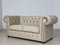 Divano Chesterfield a due posti beige, Immagine 5