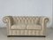 Chesterfield Two-Seater Sofa in Beige, Image 4