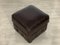 Chesterfield Pouf in Dark Brown 3