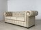 Chesterfield Three-Seater Sofa in Beige, Image 6