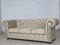 Chesterfield Three-Seater Sofa in Beige 5