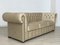 Chesterfield Three-Seater Sofa in Beige, Image 2