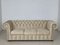 Chesterfield Three-Seater Sofa in Beige, Image 4