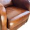 Club chair vintage in pelle marrone, Immagine 5