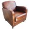 Club chair vintage in pelle marrone, Immagine 4
