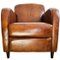Vintage Club Chair in Brown Leather 1