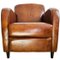 Vintage Club Chair in Brown Leather, Image 1