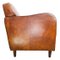 Club chair vintage in pelle marrone, Immagine 6