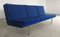 Divano Airport vintage in tessuto blu di Hans J. Wegner per AP Stolen, anni '60, Immagine 1