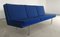 Vintage Airport Sofa aus Blauem Stoff von Hans J. Wegner für AP Stolen, 1960er 1