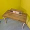 Vintage Desk Veneered with Zebra Wood, 1980s 2