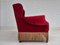 Dänisches 3-Sitzer Sofa aus Velours mit Eichenholz Beinen, 1960er 4