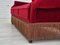 Dänisches 3-Sitzer Sofa aus Velours mit Eichenholz Beinen, 1960er 10