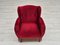 Danish Armchair in Velour and Oak Legs, 1960s, Image 9