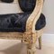 Luis XVI Armchair in Decapé Wood and Astrakhan Leather, France, Image 10