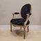 Luis XVI Armchair in Decapé Wood and Astrakhan Leather, France 6