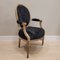 Luis XVI Armchair in Decapé Wood and Astrakhan Leather, France 4