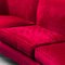 3-Seater Sofa in Red Velvet, 1950s 4