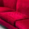 3-Seater Sofa in Red Velvet, 1950s, Image 4