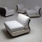 Vintage Italian Lounge Chairs in the style of Mario Bellini, Set of 4, Image 7