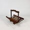 Modernist Oak Magazine Rack, 1970s 2