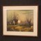 Italienischer Künstler, Landschaft im Impressionismus, 1960, Öl auf Holz, gerahmt 1