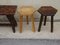 Vintage Hocker aus Kiefernholz, 1970er, 2er Set 3