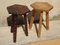 Vintage Pine Stools, 1970s, Set of 2 2