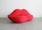 Studio 65 Bocca or Marilyn Sofa in Red Fabric from Gufram, 1970s, Image 2