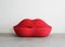 Studio 65 Bocca or Marilyn Sofa in Red Fabric from Gufram, 1970s 1