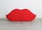 Studio 65 Bocca or Marilyn Sofa in Red Fabric from Gufram, 1970s, Image 4