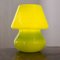 Vintage Italian Green Mushroom Lamp in Murano Glass 2