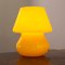 Lampe Champignon Vintage Jaune en Verre de Murano, Italie 2