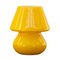 Gelbe Italienische Vintage Mushroom Lampe aus Muranoglas 1