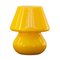 Lampe Champignon Vintage Jaune en Verre de Murano, Italie 1