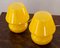 Lampes Champignon Vintage Jaune en Verre de Murano, Italie, Set de 2 4