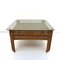 Mid-Century Rattan Coffee table with Smoked Glass Top, Image 5