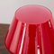 Vintage Italian Red Mushroom Lamps in Murano Glass, Set of 2 10